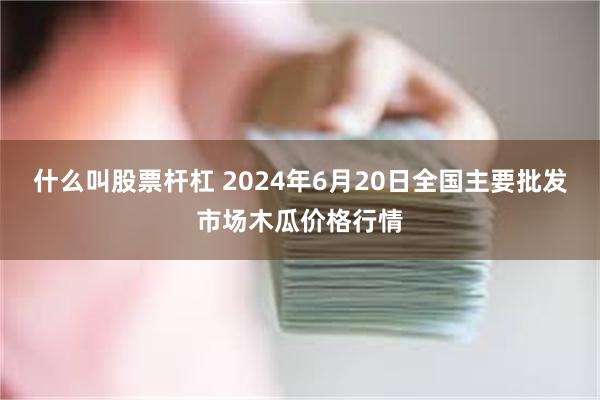 什么叫股票杆杠 2024年6月20日全国主要批发市场木瓜价格行情