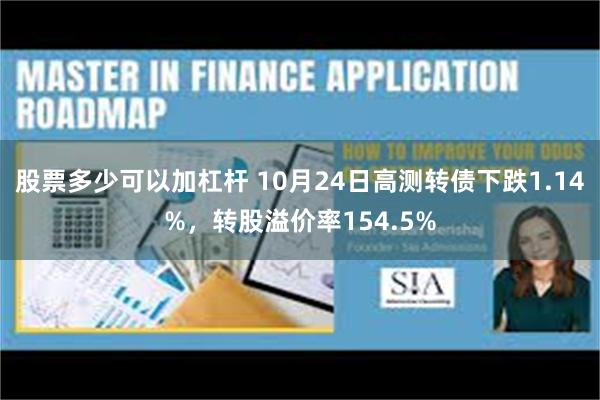 股票多少可以加杠杆 10月24日高测转债下跌1.14%，转股溢价率154.5%