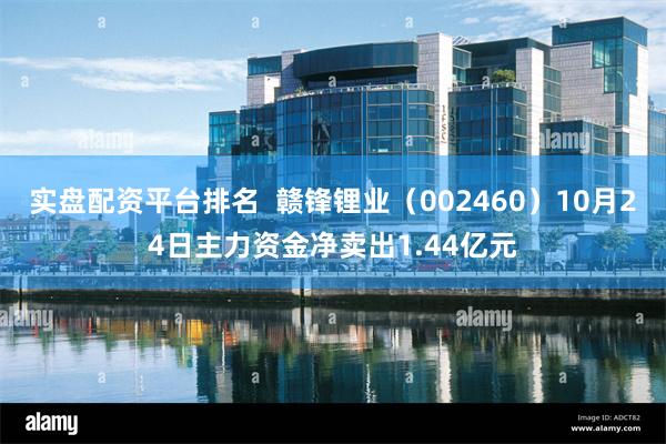 实盘配资平台排名  赣锋锂业（002460）10月24日主力资金净卖出1.44亿元