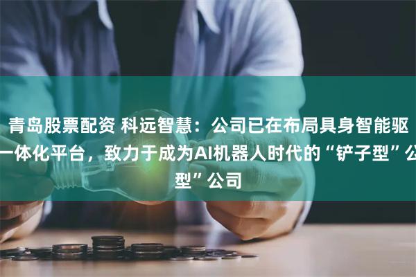 青岛股票配资 科远智慧：公司已在布局具身智能驱控一体化平台，致力于成为AI机器人时代的“铲子型”公司